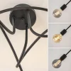 plafondlamp_krul_l_zwart__3.webp Best Straluma Plafondlamp Krul 3L zwart ex. e27 lb.