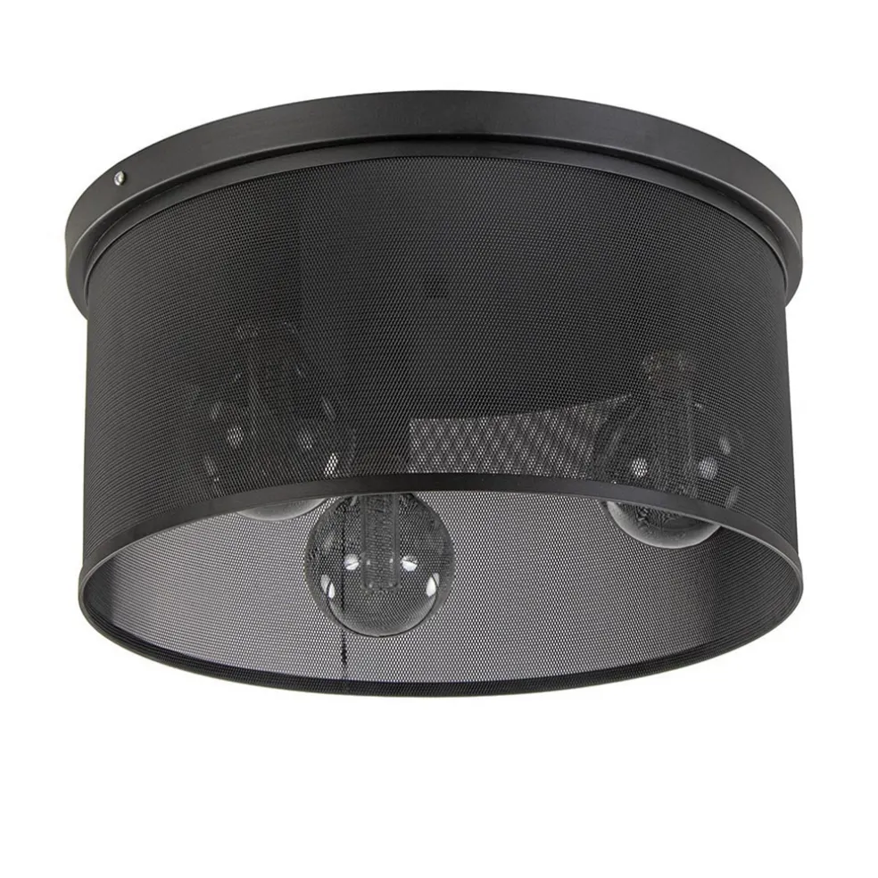 plafondlamp_l_cilinder_ga_0.webp Fashion Straluma Plafondlamp 3L cilinder gaas zwart 44cm