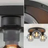 plafondlamp_l_zwart_bolgl_3.webp Best Sale Straluma Plafondlamp 3L zwart bolglas smoke