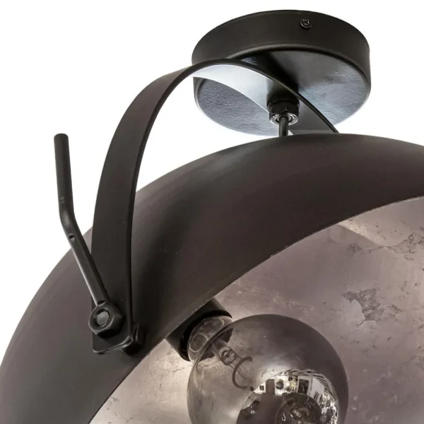 plafondlamp_larino_gunmet_3.webp Best Straluma Plafondlamp Larino gunmetal/silverleaf 40 cm