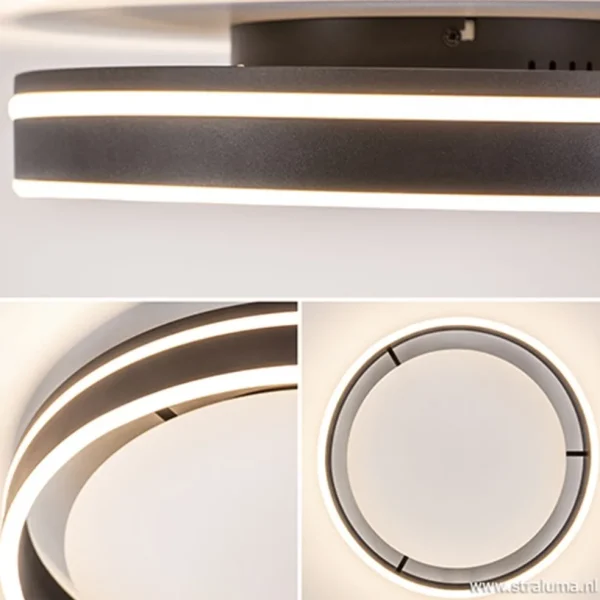 plafondlamp_led_cirkel_zw_3.webp Shop Straluma Plafondlamp Led Cirkel zwart/wit