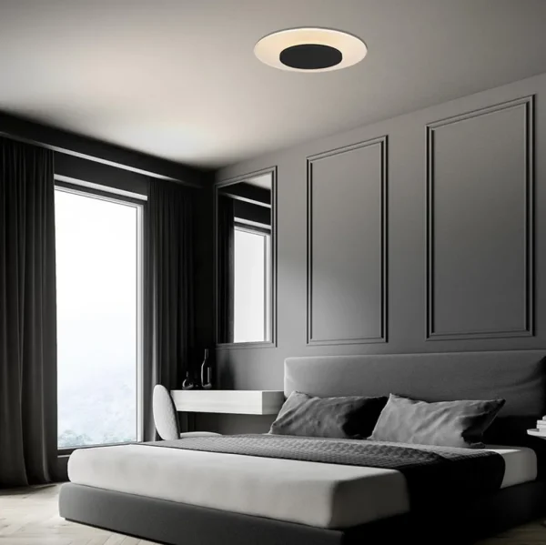 Best Straluma Plafondlamp Lido zwart 42cm indirect
