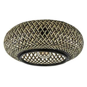 Best Straluma Plafondlamp Maze bamboe/zwart 40cm