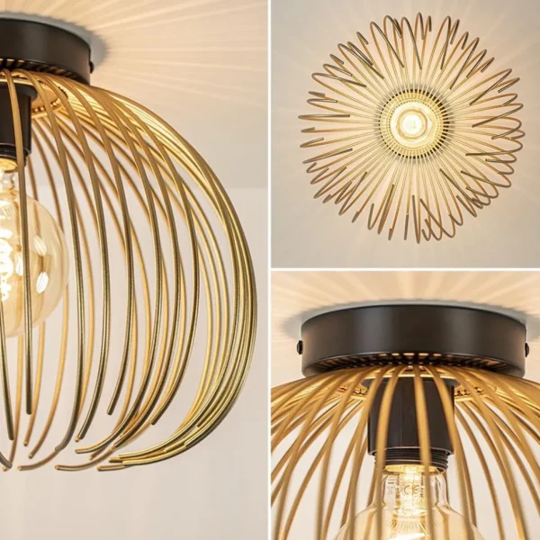 plafondlamp_nest_matgoudz_2.webp Cheap Straluma Plafondlamp Nest matgoud/zwart