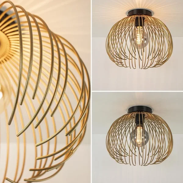 plafondlamp_nest_matgoudz_3.webp Cheap Straluma Plafondlamp Nest matgoud/zwart