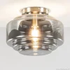 plafondlamp_nikkel__smoke_1.webp Fashion Straluma Plafondlamp nikkel + smoke glas