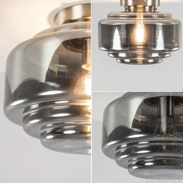 plafondlamp_nikkel__smoke_3.webp Fashion Straluma Plafondlamp nikkel + smoke glas