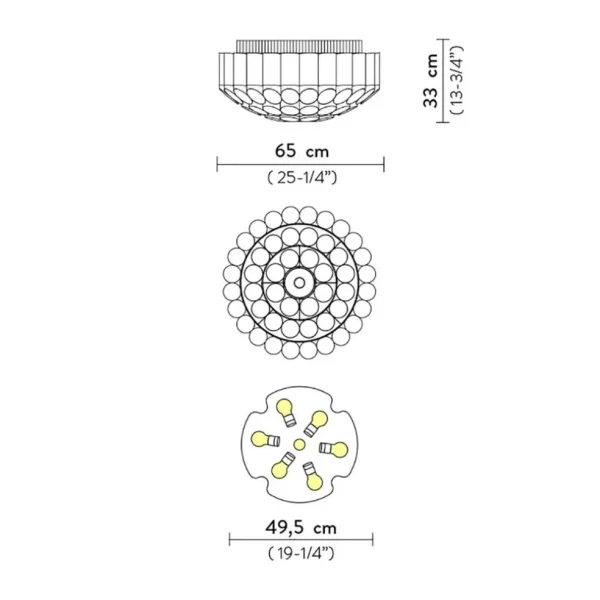 Discount Straluma Plafondlamp Odeon 65 gold