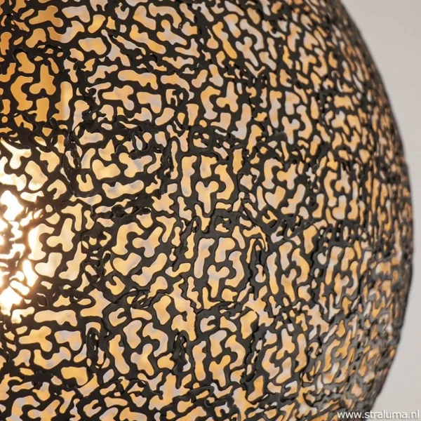 plafondlamp_oronero_bol_z_2.webp Shop Straluma Plafondlamp Oronero bol zwart/goud 30cm