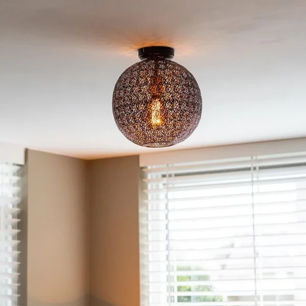 plafondlamp_oronero_bol_z_4.webp Shop Straluma Plafondlamp Oronero bol zwart/goud 30cm