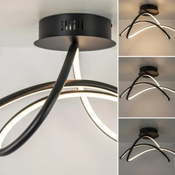 plafondlamp_plaza_zwart_s_2.webp Store Straluma Plafondlamp Plaza zwart 3-switchdim