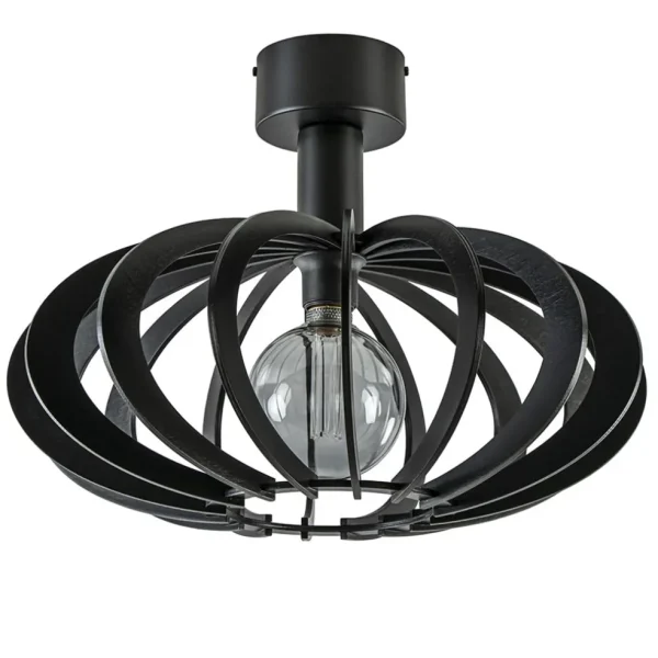 plafondlamp_plywood_zwart_0.webp Discount Straluma Plafondlamp Plywood zwart hout