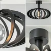 plafondlamp_plywood_zwart_2.webp Discount Straluma Plafondlamp Plywood zwart hout