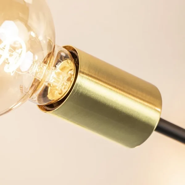 Discount Straluma Plafondlamp Sticks 6L zwart/goud