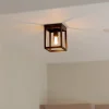 Hot Straluma Plafondlamp vierkant frame klein zwart
