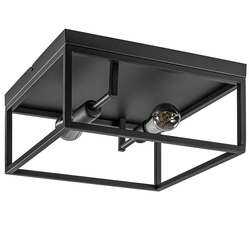 plafondlamp_vierkant_zwar_0.webp Shop Straluma Plafondlamp vierkant zwart open frame