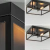 Shop Straluma Plafondlamp vierkant zwart open frame