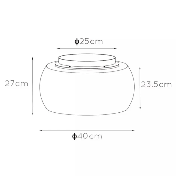 plafondlamp_zwart__smoke__3.webp Best Sale Straluma Plafondlamp zwart + smoke glas 40cm