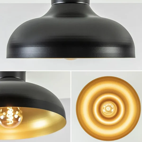 plafondlamp_zwart_met_gou_2.webp Flash Sale Straluma Plafondlamp zwart met gouden binnenkant