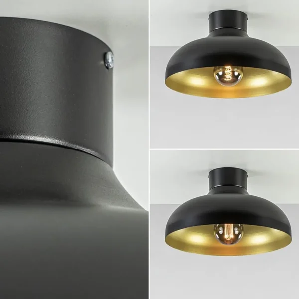 plafondlamp_zwart_met_gou_3.webp Flash Sale Straluma Plafondlamp zwart met gouden binnenkant