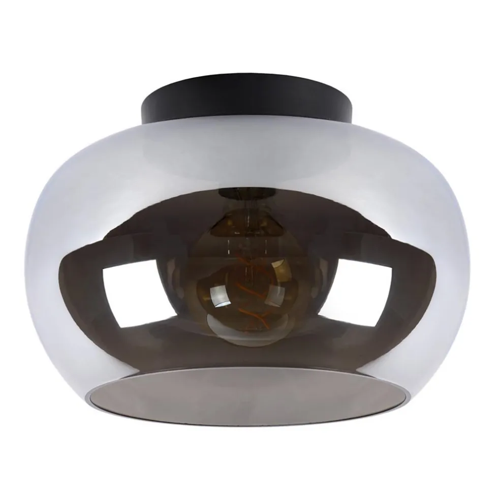 plafondlamp_zwart_met_smo_0.webp Sale Straluma Plafondlamp zwart met smoke glas