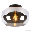 Sale Straluma Plafondlamp zwart met smoke glas