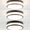 Clearance Straluma Plafondlamp zwart opaal glas 3-step dim