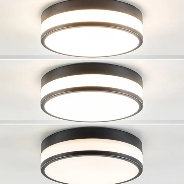 Clearance Straluma Plafondlamp zwart opaal glas 3-step dim