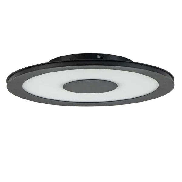 plafondlamp_zwart_rond_cm_0.webp Best Straluma Plafondlamp zwart rond 38cm 3-st.dim.