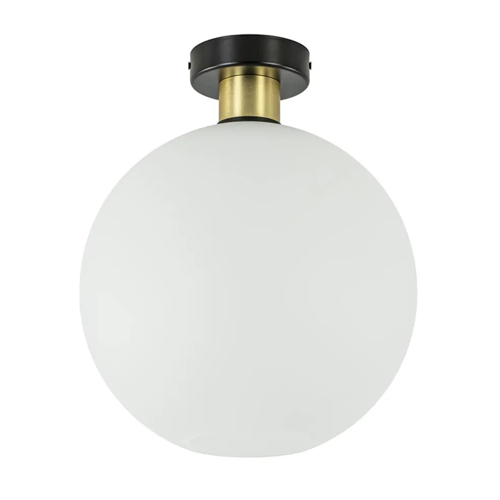 plafondlamp_zwartgoud_met_0.webp Cheap Straluma Plafondlamp zwart/goud met opaal glas 30 cm
