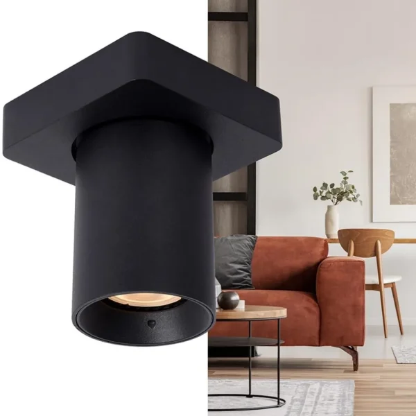 Cheap Straluma Plafondspot enkel tube zwart dim-to-warm