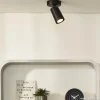 Shop Straluma Plafondspot enkel zwart incusief GU10 dim to warm