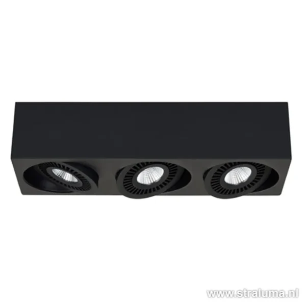 Cheap Straluma Plafondspot Eye 3L box zwart led 3000k