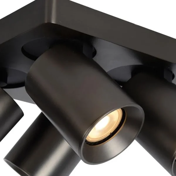 plafondspot_l_vierkant_gu_2.webp Best Sale Straluma Plafondspot 4L vierkant gunmetal incl. gu10