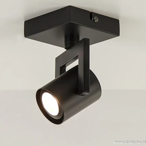 plafondspot_l_zwart_inclg_1.webp Clearance Straluma Plafondspot 1L zwart incl.gu10