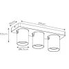 plafondspot_lichts_balk_g_3.webp Outlet Straluma Plafondspot 3-lichts balk gunmetal gu10