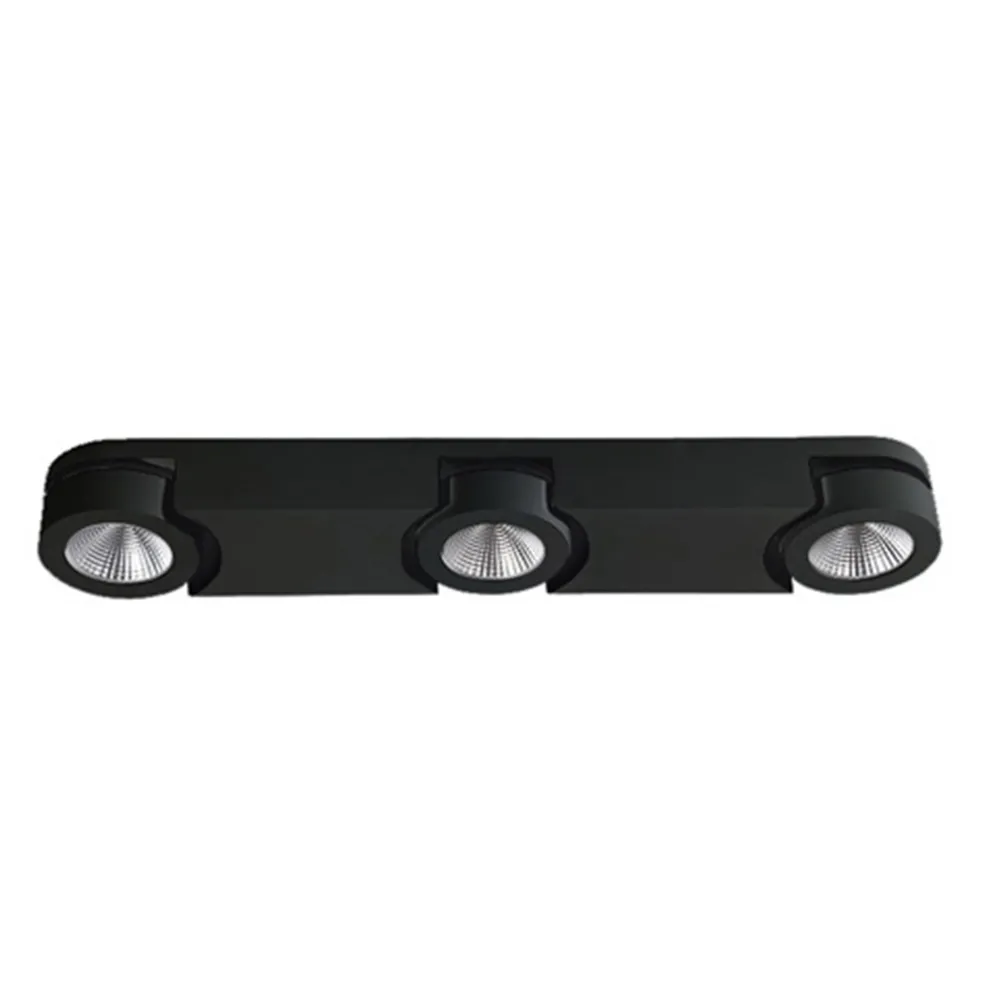 Cheap Straluma Plafondspot Montreal 3L balk zwart 3000k