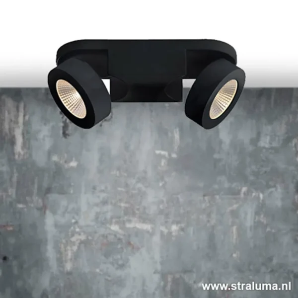 Best Sale Straluma Plafondspot Montreal 2L balk zwart 3000