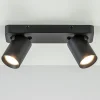 Hot Straluma Plafondspot Oliver 2L zwart balk+tubes