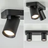 Hot Straluma Plafondspot Oliver 2L zwart balk+tubes