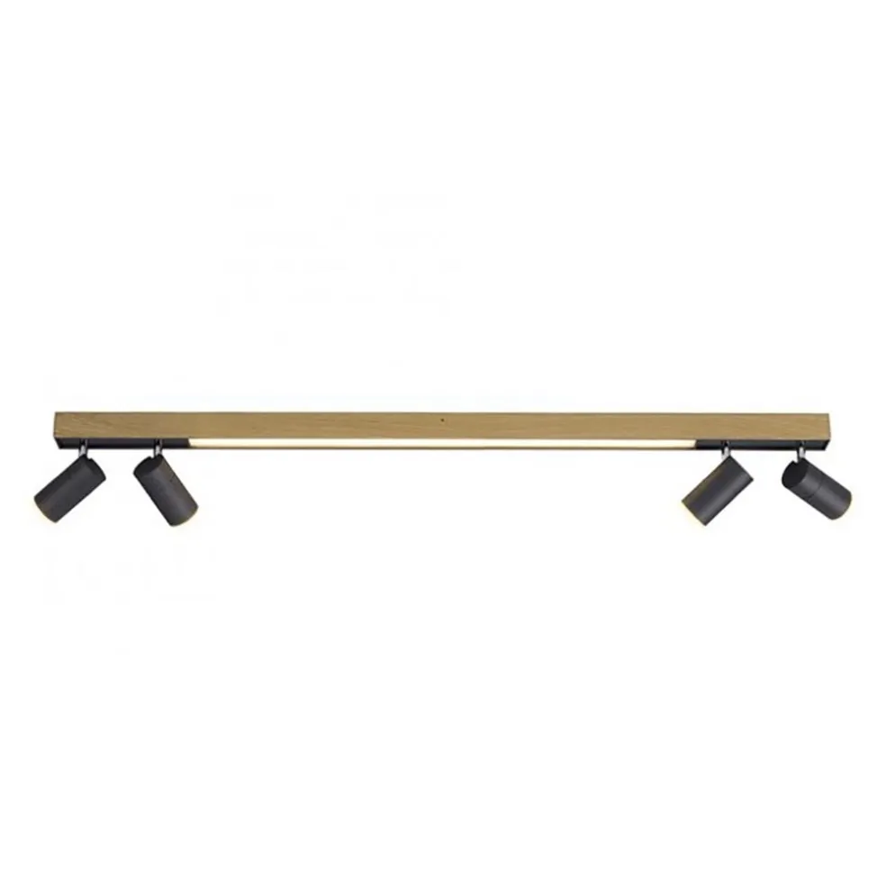 Best Straluma Plafondspot Pure Lines antraciet/hout cct