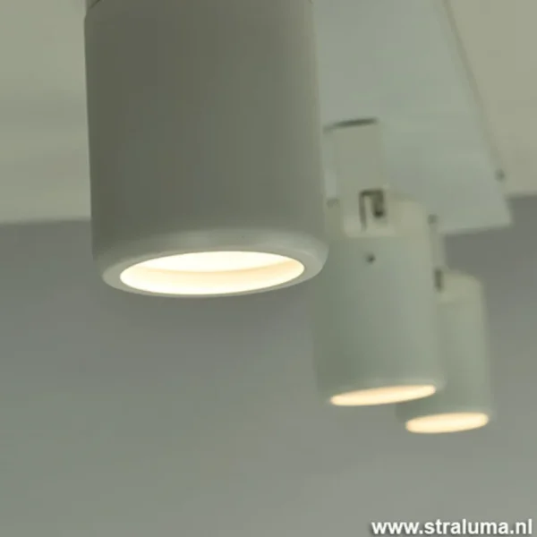plafondspot_rain_l_balk_w_2.webp Discount Straluma Plafondspot Rain 3L balk wit gu10 IP44