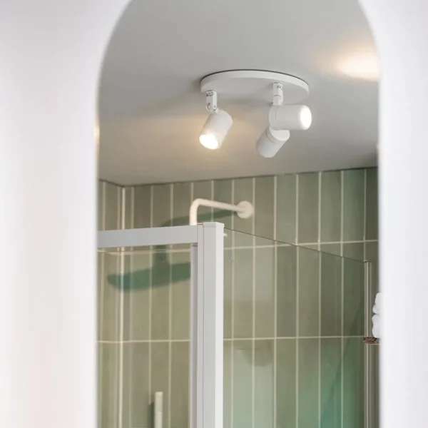 Clearance Straluma Plafondspot Rain 3L rond wit IP44