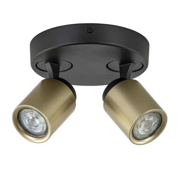 plafondspot_razza_l_rond__0-3.webp Store Straluma Plafondspot Razza 2L rond zwart/goud
