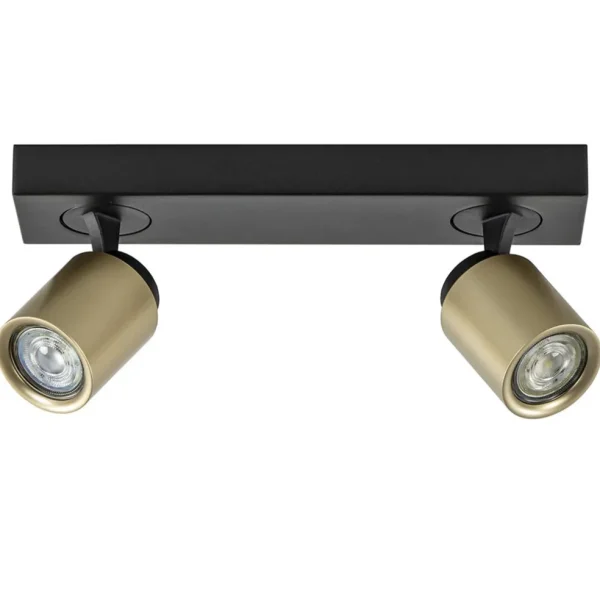 plafondspot_razza_l_zwart_0.webp Hot Straluma Plafondspot Razza 2L zwart/goud