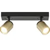 plafondspot_razza_l_zwart_1.webp Hot Straluma Plafondspot Razza 2L zwart/goud