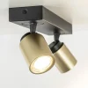 plafondspot_razza_l_zwart_2.webp Hot Straluma Plafondspot Razza 2L zwart/goud