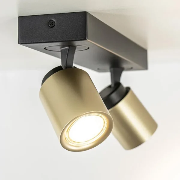 plafondspot_razza_l_zwart_2.webp Hot Straluma Plafondspot Razza 2L zwart/goud