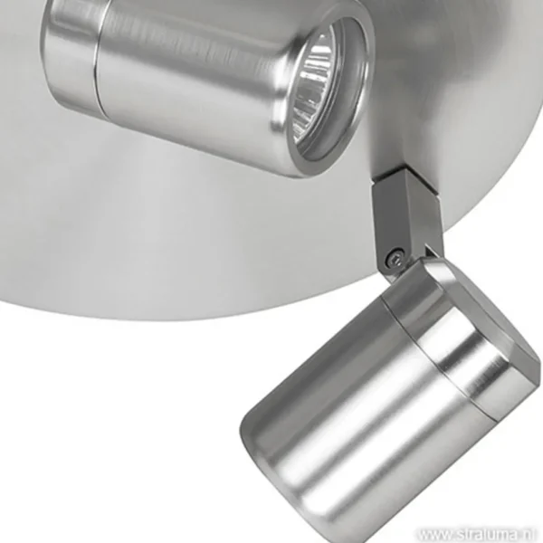 Flash Sale Straluma Plafondspot rond Rain 3-l nikkel IP44
