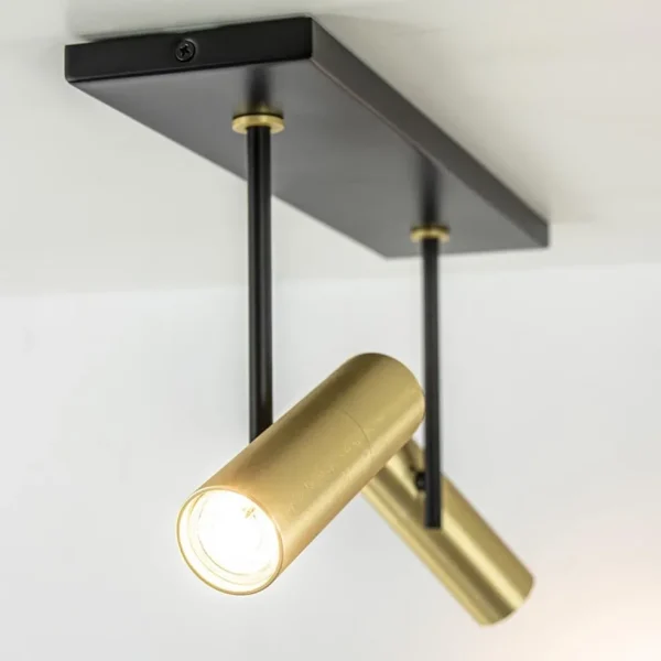 Flash Sale Straluma Plafondspot Trend 2L zwart/goud mini gu10